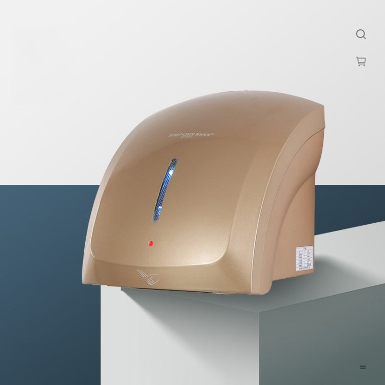 Interhasa 220V 1800W Hot and Cold Switching Electric Hand Dryer,Model: A1002 Gold,CN Plug by bashfashion