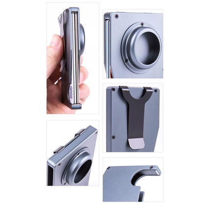 AK-1 RFID Portable Anti-theft Card Holder For AirTag(Grey) by bashfashion