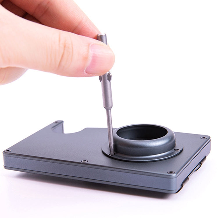 AK-1 RFID Portable Anti-theft Card Holder For AirTag(Black) by bashfashion