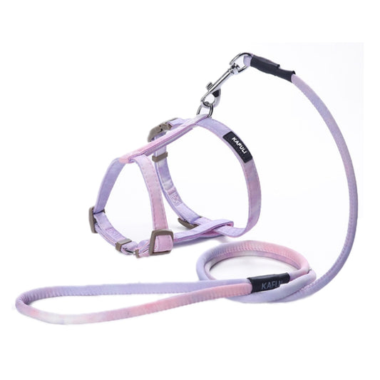 KAFULI Pet Adjustable I-Shape Harness Leash, Size: S(Gradient Purple) by KAFULI