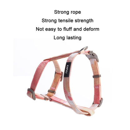 KAFULI Pet Adjustable I-Shape Harness Leash, Size: S(Orange Yellow) by KAFULI