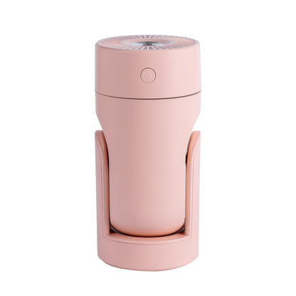 L09 USB Plug-in Rotating Colorful Night Light Humidifier(Pink) by bashfashion