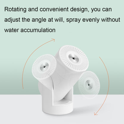 L09 USB Plug-in Rotating Colorful Night Light Humidifier(Black) by bashfashion