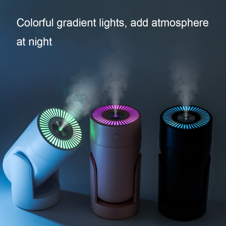 L09 USB Plug-in Rotating Colorful Night Light Humidifier(Pink) by bashfashion
