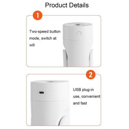 L09 USB Plug-in Rotating Colorful Night Light Humidifier(Black) by bashfashion