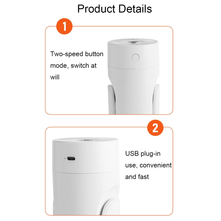 L09 USB Plug-in Rotating Colorful Night Light Humidifier(Pink) by bashfashion