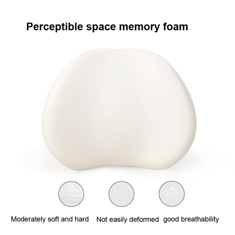 Office Memory Foam Waist Support Cushion Waist Support Pillow(Lotus Pink) by bashfashion