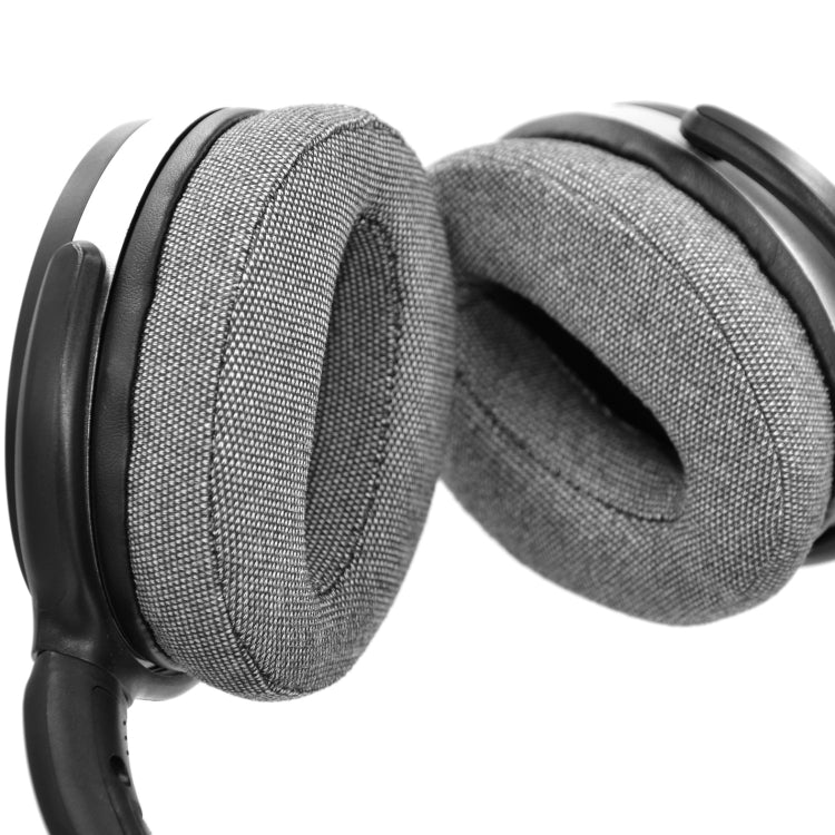 2pcs Sponge Sleeve Ear Cushion For Sennheiser HD4.50BT HD4.40BTNC(PU Leather + Linen Gray) by bashfashion
