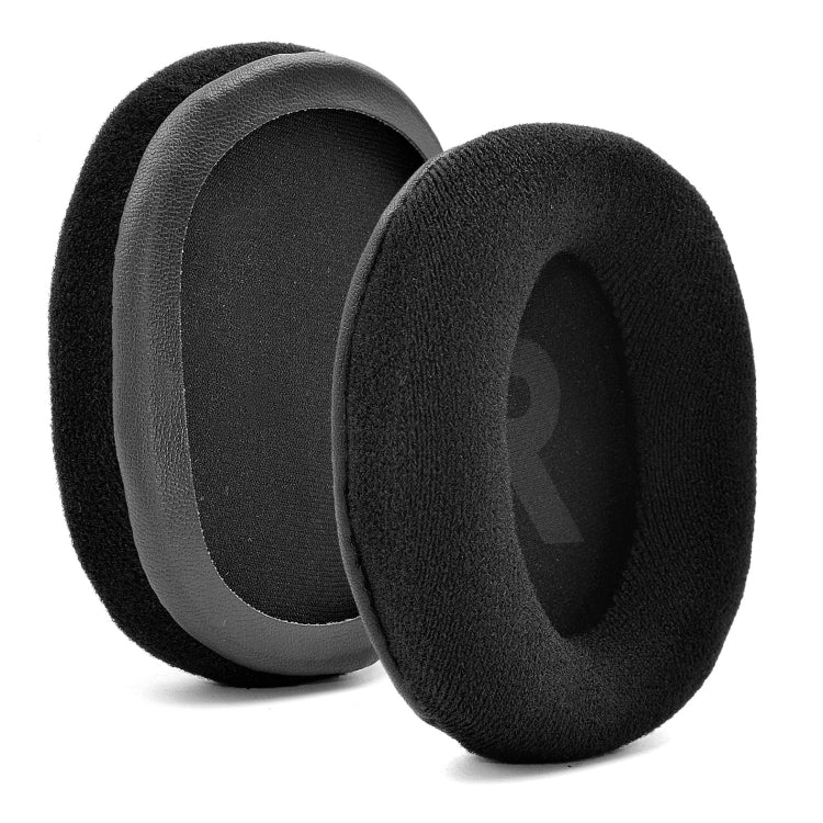 1 Pair Memory Foam Earpads for Logitech Logitech G Pro/G Pro X(Black Velvet Cloth) by bashfashion