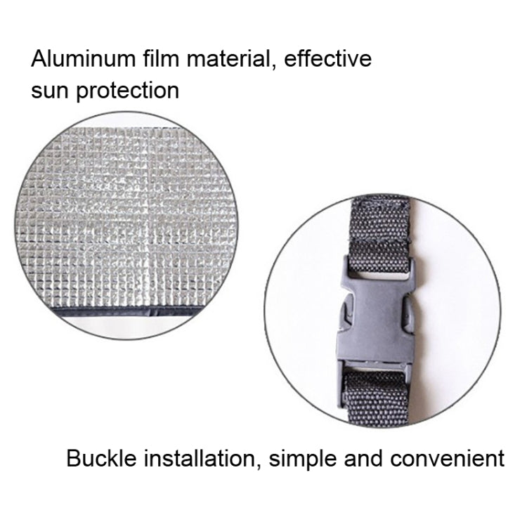 Universal Air Conditioner Cover Aluminum Foil Composite Flame Retardant Rainproof Cover(77 x 39.5cm) by bashfashion