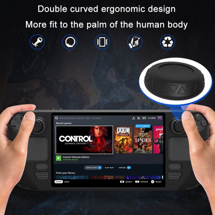 All-Inclusive Silicone Cover With Button Cap For Steam Deck(Pink) by bashfashion