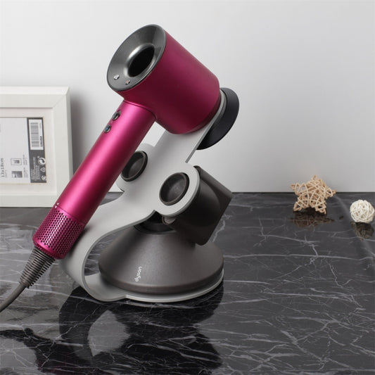 Punch Free Standing Hair Dryer Stand For Dyson 002 Silver by bashfashion