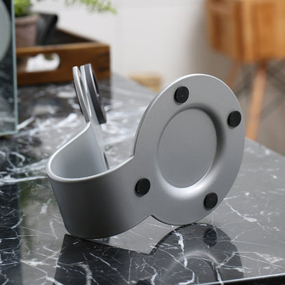 Punch Free Standing Hair Dryer Stand For Dyson 002 Silver by bashfashion