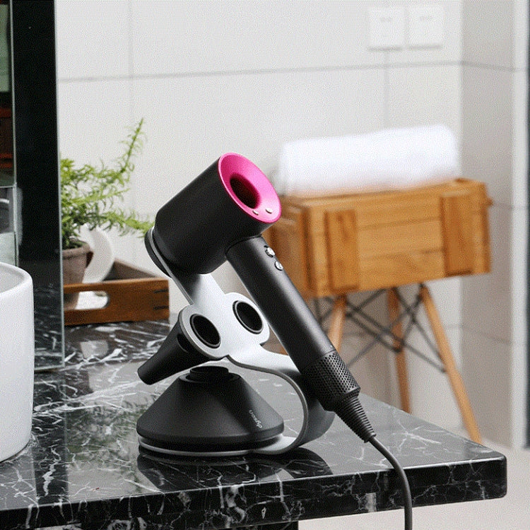 Punch Free Standing Hair Dryer Stand For Dyson 002 Silver by bashfashion