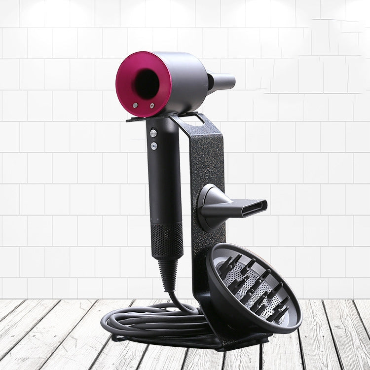 Punch Free Standing Hair Dryer Stand For Dyson 004 Black by bashfashion