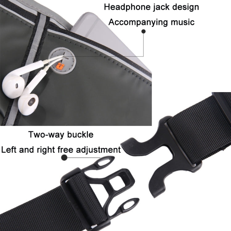 Outdoor Marathon Sports Waterproof Waist Bag(Black) by bashfashion