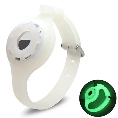 Pet Luminous Collar Locator Cover for Airtag, Specification: S(Luminous Green) by bashfashion