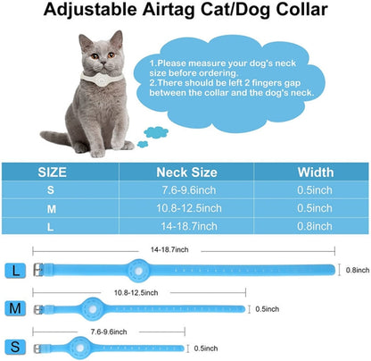 Pet Luminous Collar Locator Cover for Airtag, Specification: S(Luminous Green) by bashfashion