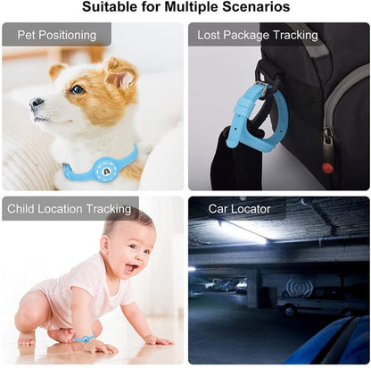 Pet Luminous Collar Locator Cover for Airtag, Specification: S(Luminous Green) by bashfashion