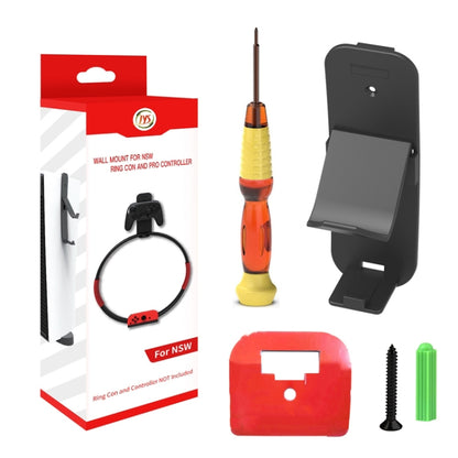 JYS JYS-NS243 For Switch Fitness Ring Host Headphone Handle Wall Hanging Storage Rack(Black) by JYS