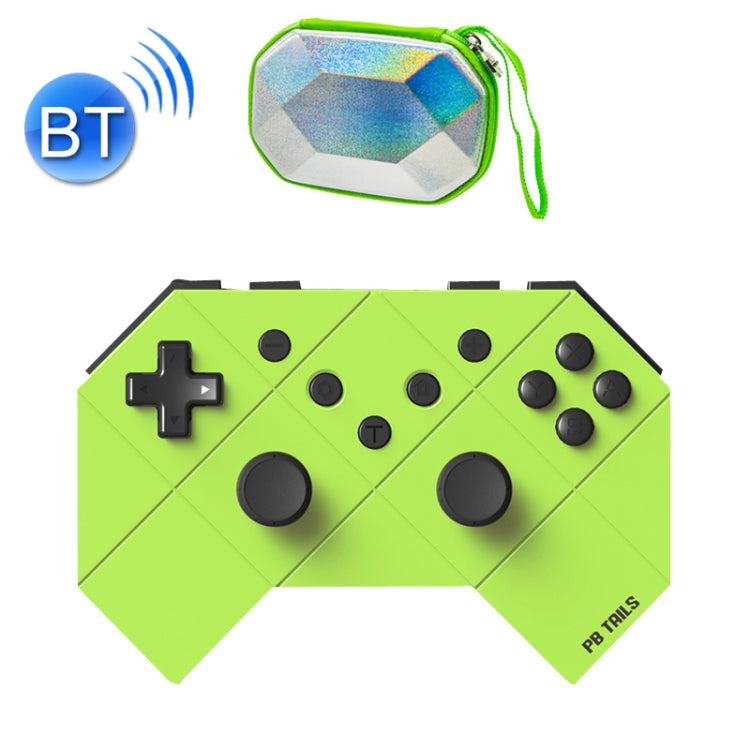 PB TAILS For Switch Bluetooth Wireless Gamepad, Style: Deluxe Edition (Yellow Green) by bashfashion