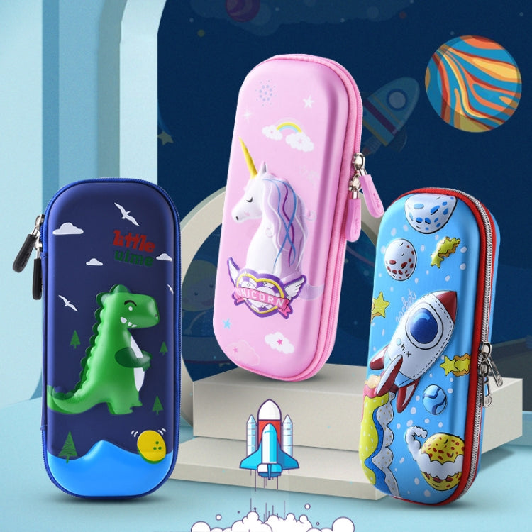 Uime EVA 3D Multi-compartment Pencil Case Stationery Box Children School Supplies(Rainbow Horse) by bashfashion