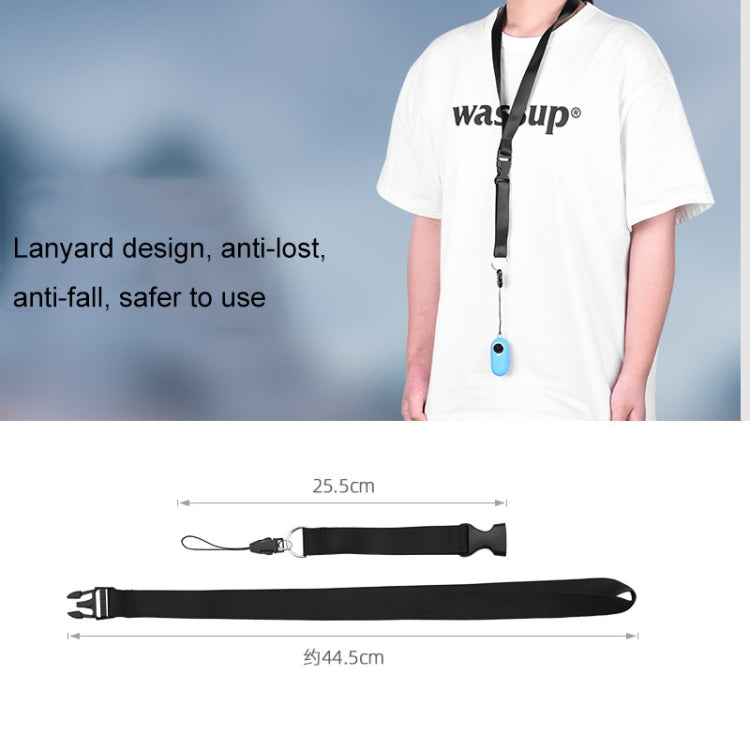 2 PCS Thumb Camera Silicone Case + Lanyard For Insta360 GO2(Blue) by bashfashion