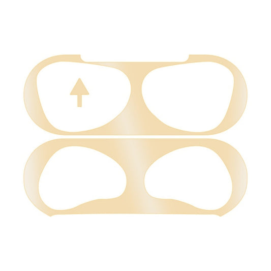 2 PCS Headphone Inner Cover Sticker Dustproof Protective Film For Airpods 3(Gold) by bashfashion