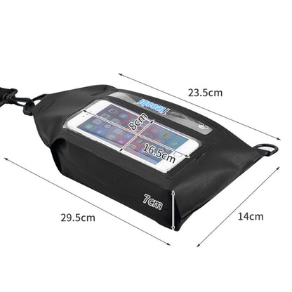 Tteoobl Swimming Waterproof Crossbody Phone Bag Touch Screen Chest Bag,Style: Zipper Model(Black) by Tteoobl