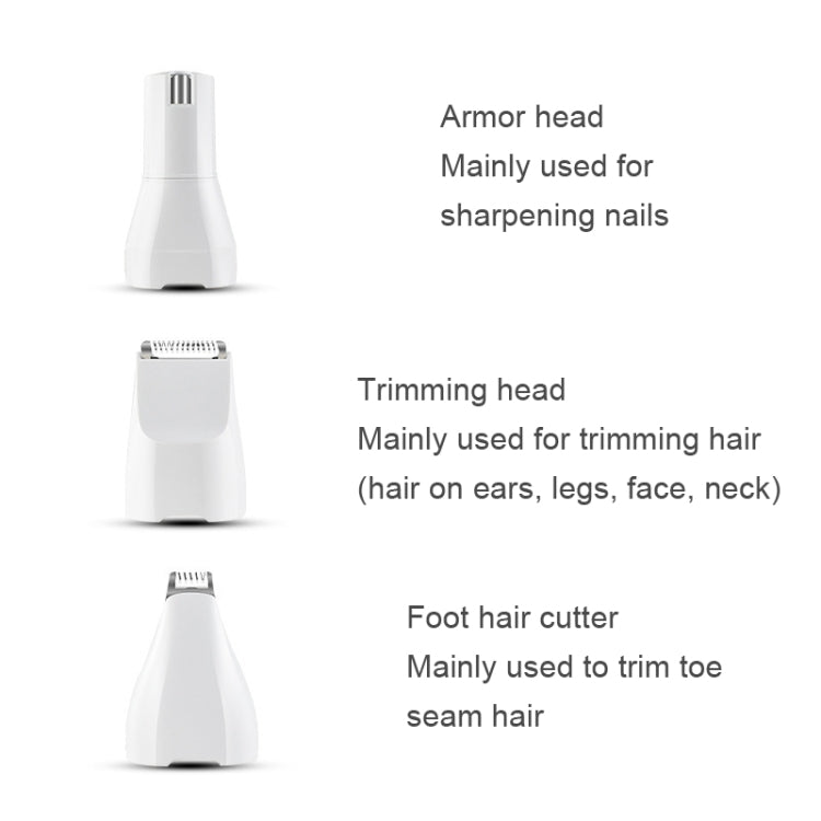 Pet USB Electric Shaver Dog Hair Trimming Nail Polisher by bashfashion