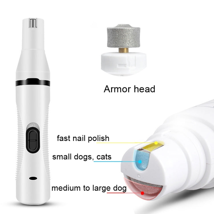 Pet USB Electric Shaver Dog Hair Trimming Nail Polisher by bashfashion