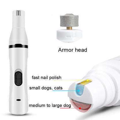 Pet USB Electric Shaver Dog Hair Trimming Nail Polisher by bashfashion