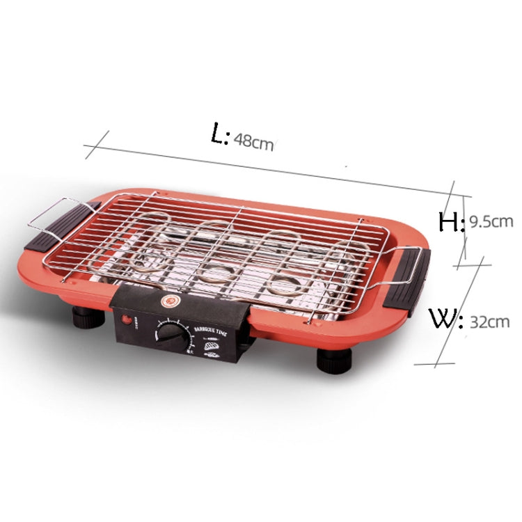 1800W Electric Grill Home BBQ Grill, EU Plug(Red) by bashfashion