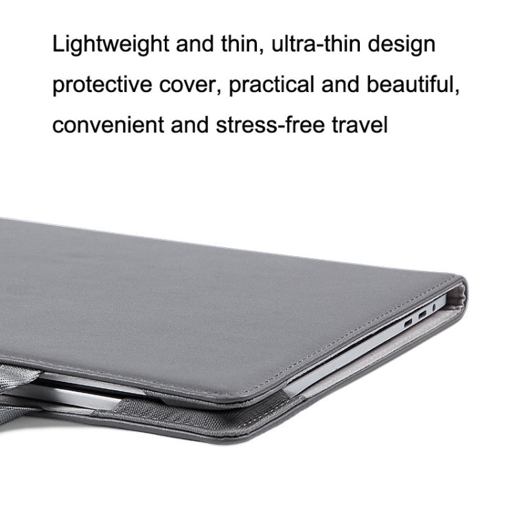 Laptop Bag Protective Case Tote Bag For MacBook Pro 15.4 inch, Color: Dark Gray + Power Bag by bashfashion