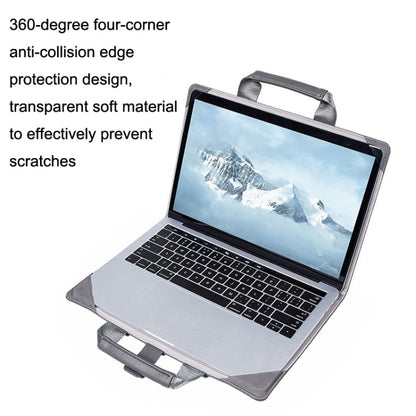 Laptop Bag Protective Case Tote Bag For MacBook Pro 15.4 inch, Color: Dark Gray + Power Bag by bashfashion