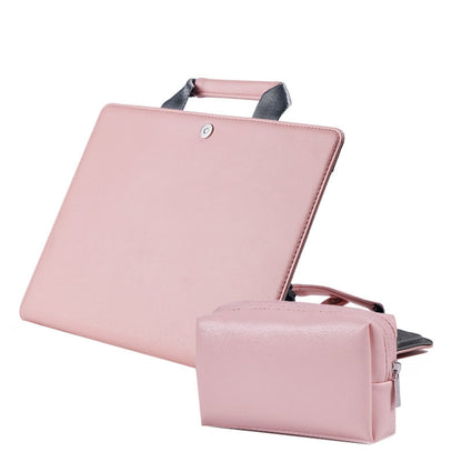 Laptop Bag Protective Case Tote Bag For MacBook Pro 15.4 inch, Color: Pink + Power Bag by bashfashion