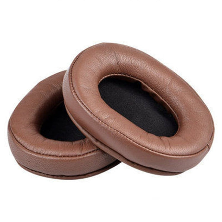 2 PCS Headset Sponge Earmuffs For SONY MDR-7506 / V6 / 900ST, Color: Brown Lambskin by bashfashion