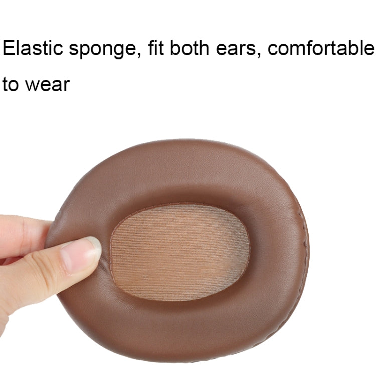 2 PCS Headset Sponge Earmuffs For SONY MDR-7506 / V6 / 900ST, Color: Brown Lambskin by bashfashion
