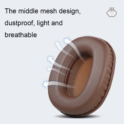 2 PCS Headset Sponge Earmuffs For SONY MDR-7506 / V6 / 900ST, Color: Brown Lambskin by bashfashion