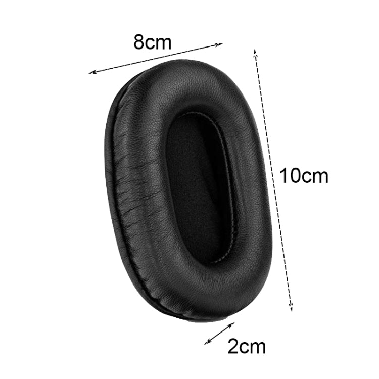 2 PCS Headset Sponge Earmuffs For SONY MDR-7506 / V6 / 900ST, Color: Black Bright by bashfashion