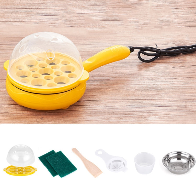 350W Electric Egg Omelette Cooker Frying Pan Steamer Cooker,EU Plug,Style: Single Layer Set Yellow by bashfashion