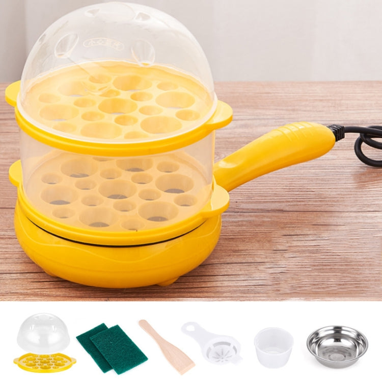 350W Electric Egg Omelette Cooker Frying Pan Steamer Cooker,EU Plug,Style: Double Layer Set Yellow by bashfashion