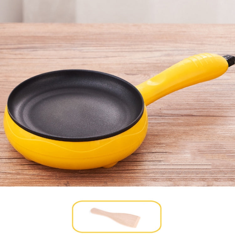 350W Electric Egg Omelette Cooker Frying Pan Steamer Cooker,EU Plug,Style: Pan+Wood Shovel Yellow by bashfashion