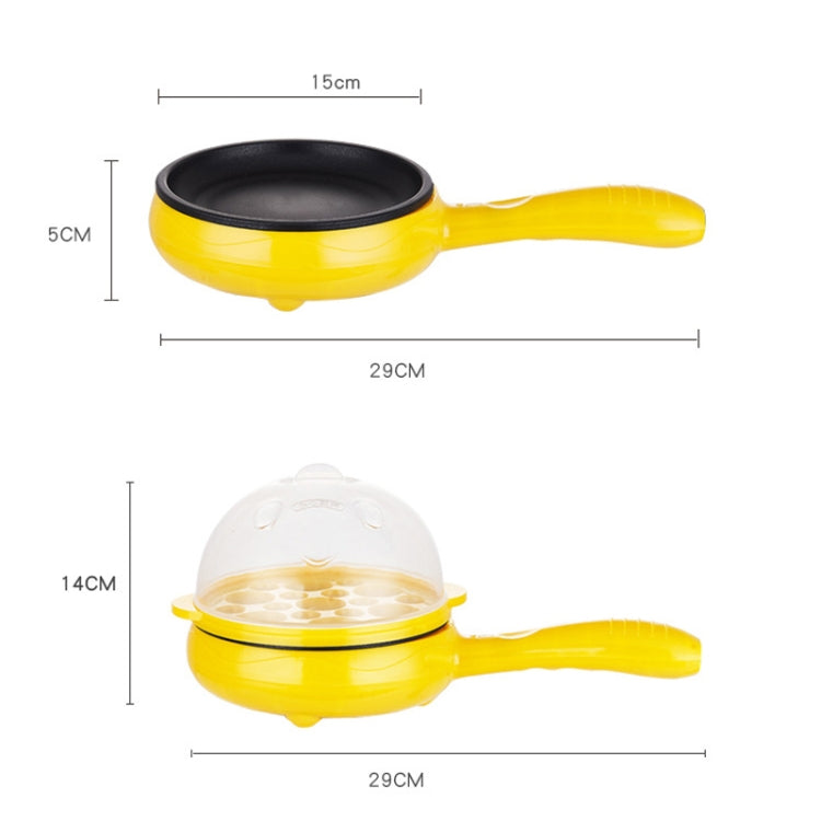 350W Electric Egg Omelette Cooker Frying Pan Steamer Cooker,EU Plug,Style: Single Layer Set Pink by bashfashion