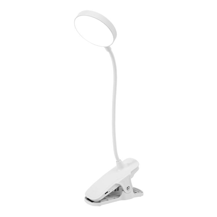 Three-color Temperature Infinite Dimming LED Clip Eye Protection Bedside Lamp(4000XH/Dual-purpose + Cable) by bashfashion