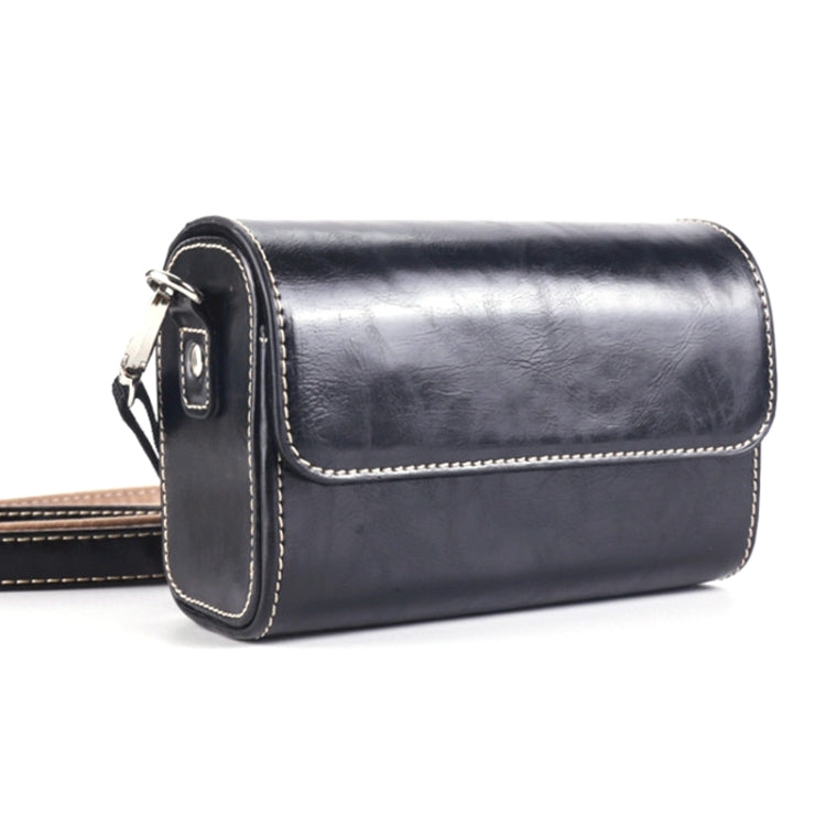 For Canon G7X3 / G5X2 / Sony ZV1RX1007 / RICOH GR3 Camera Leather Case(Black) by bashfashion