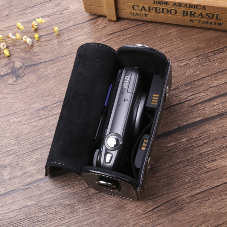 For Canon G7X3 / G5X2 / Sony ZV1RX1007 / RICOH GR3 Camera Leather Case(Black) by bashfashion