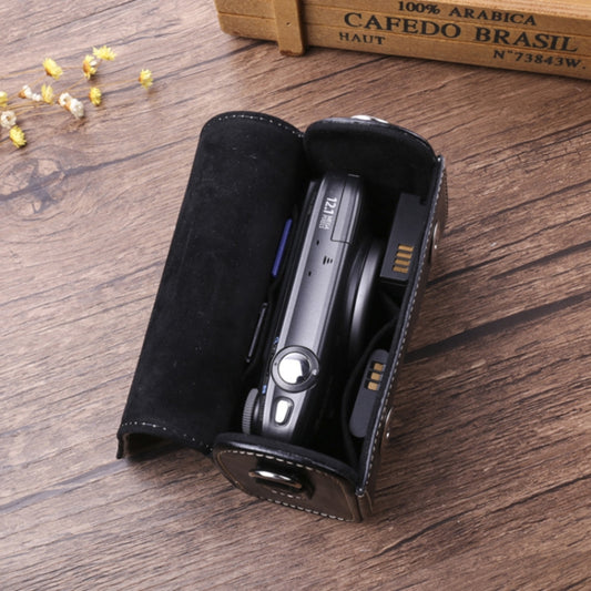 For Canon G7X3 / G5X2 / Sony ZV1RX1007 / RICOH GR3 Camera Leather Case(Black) by bashfashion