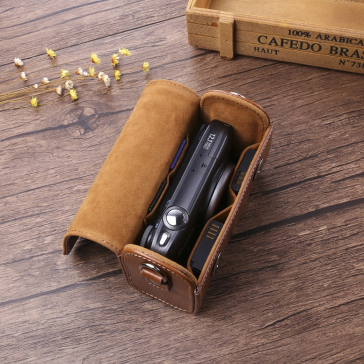 For Canon G7X3 / G5X2 / Sony ZV1RX1007 / RICOH GR3 Camera Leather Case(Light Brown) by bashfashion