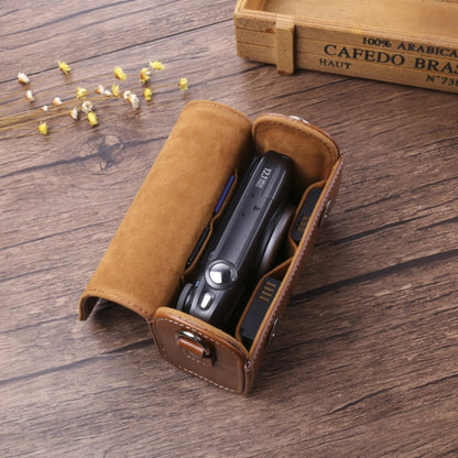 For Canon G7X3 / G5X2 / Sony ZV1RX1007 / RICOH GR3 Camera Leather Case(Light Brown) by bashfashion